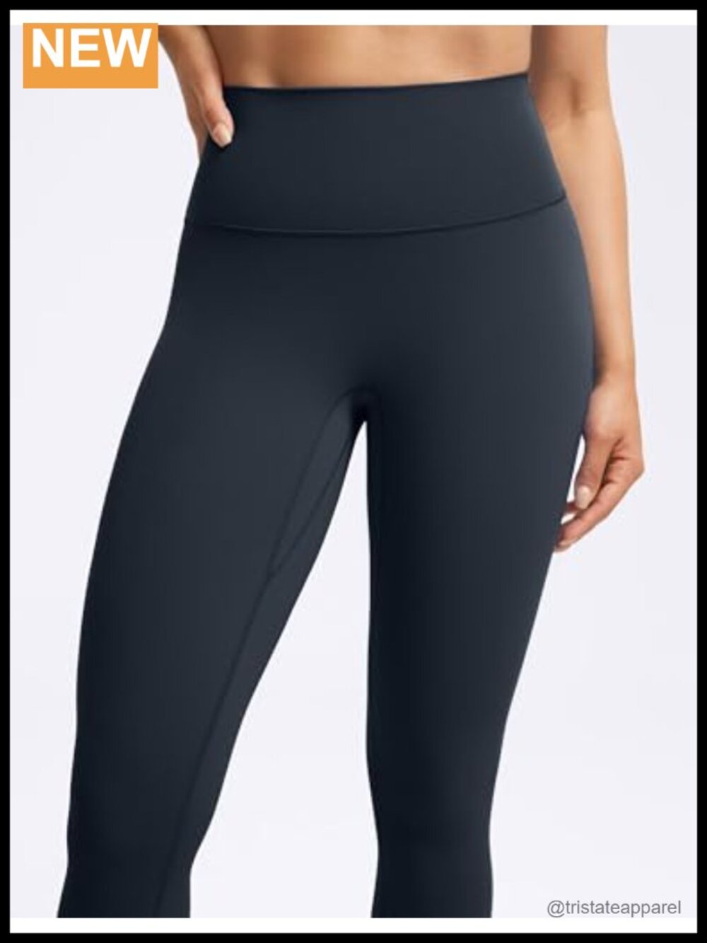 No Front Seam High Waisted Yoga Leggings 25" 28" Buttery Soft Stretchy Athletic - Picture 3 of 5